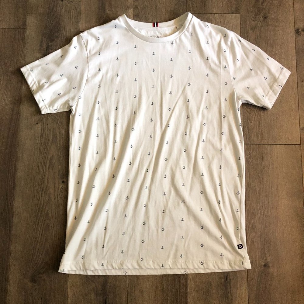 White Sailor Shirt Mens Size: M